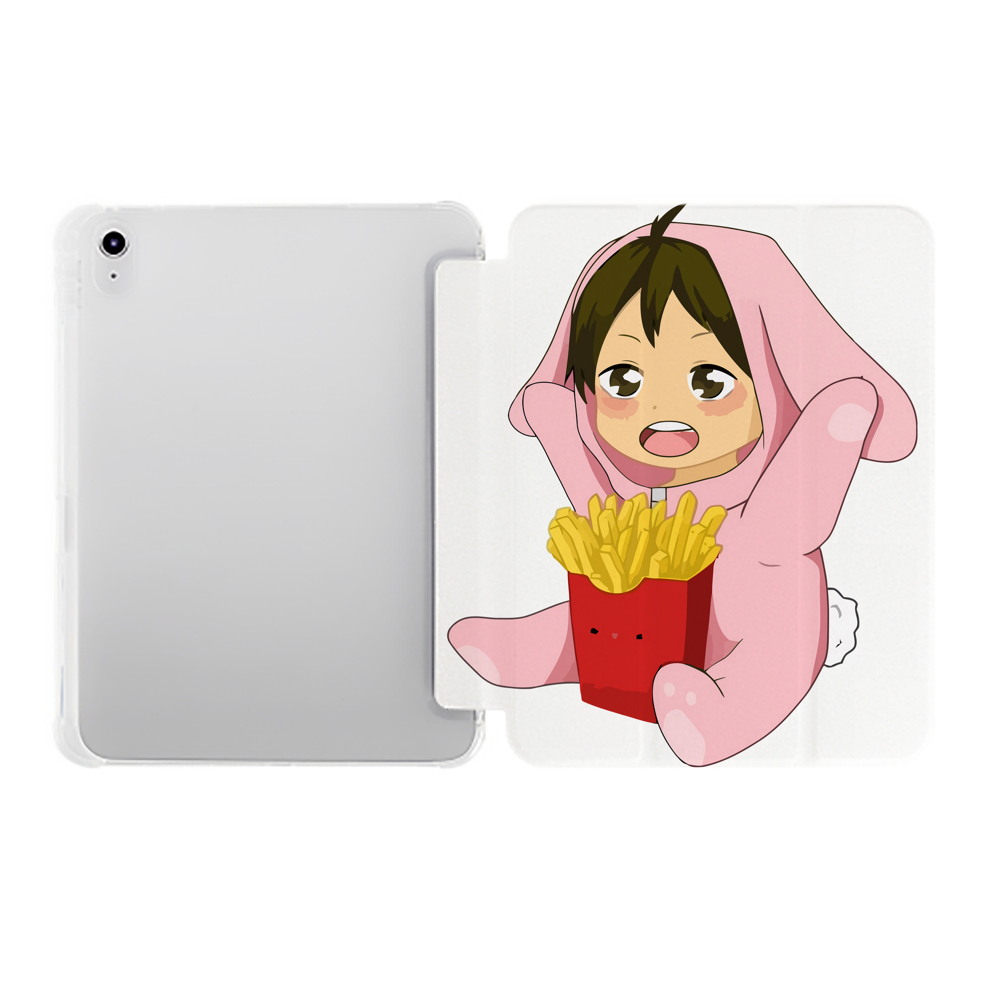 （画像用） ハイキュー!! Haikyu!! IPad ケース ペン収納付き 三つ折りスタンド PUレザー×シリコン 対応機種9.5/10.5/10.9インチ